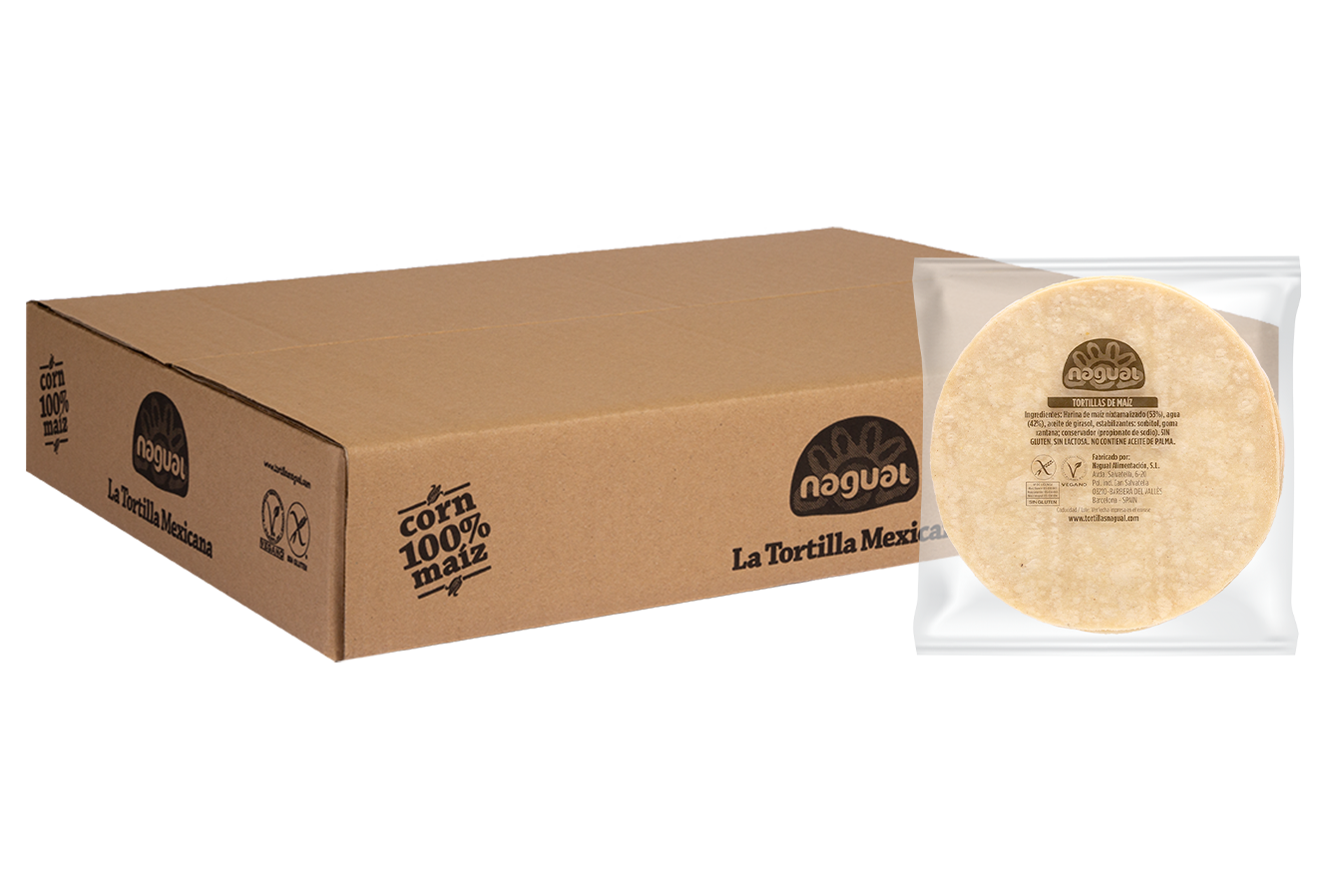 Tortilla De Maíz Blanco De 12 Cm. (Caja De 240 Unidades)